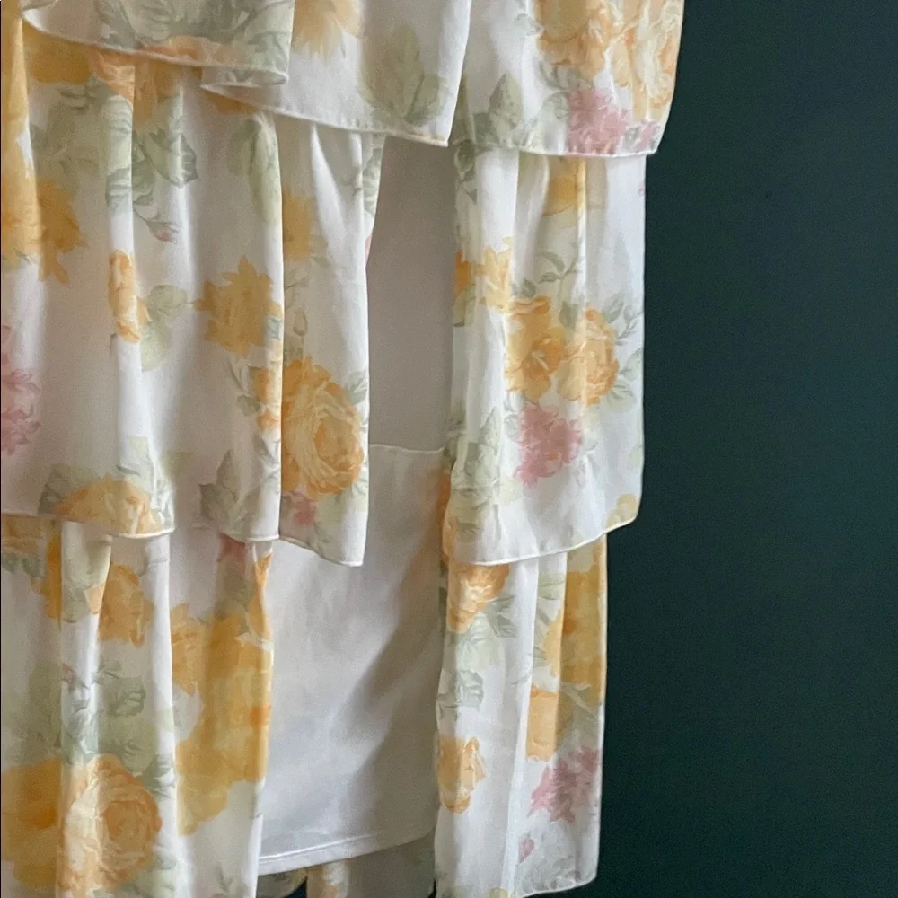 Wayf Floral Layered Maxi Skirt - Cream and Pastel - Picture 6 of 7